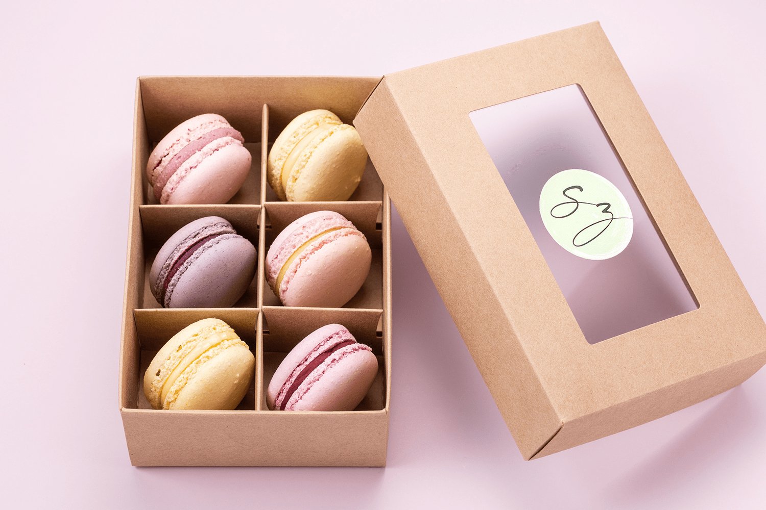 24er Box | "Fresh & Fruity" | Midi Macarons - Seidenzucker