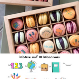 Einschulungsbox "Schulkind 2025" 24er Box | Mini Macarons